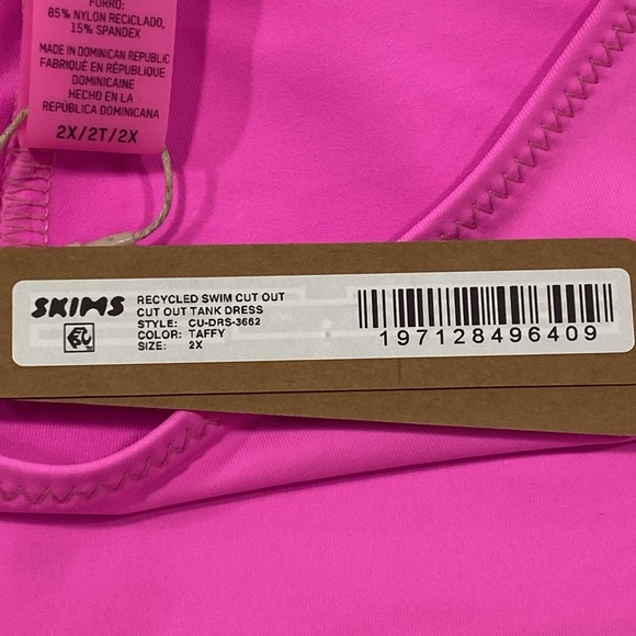 Skims Signature Swim Cut Out Tank Dress Women's NWT 3662 - Picture 6 of 8